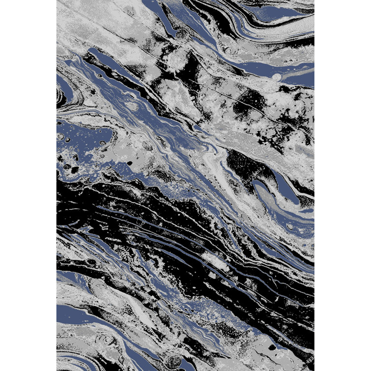 Galaxy Series Abrstract Black/Gray/Ivory/Beige Area Rug