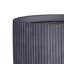 Concrete Effect Cylinder Round Planter on Hardwood Legs, Round Indoor Plant Pot Stand for Indoor Plants, Indoor Flower Pot with Ribbed Pattern-529439273-529439268