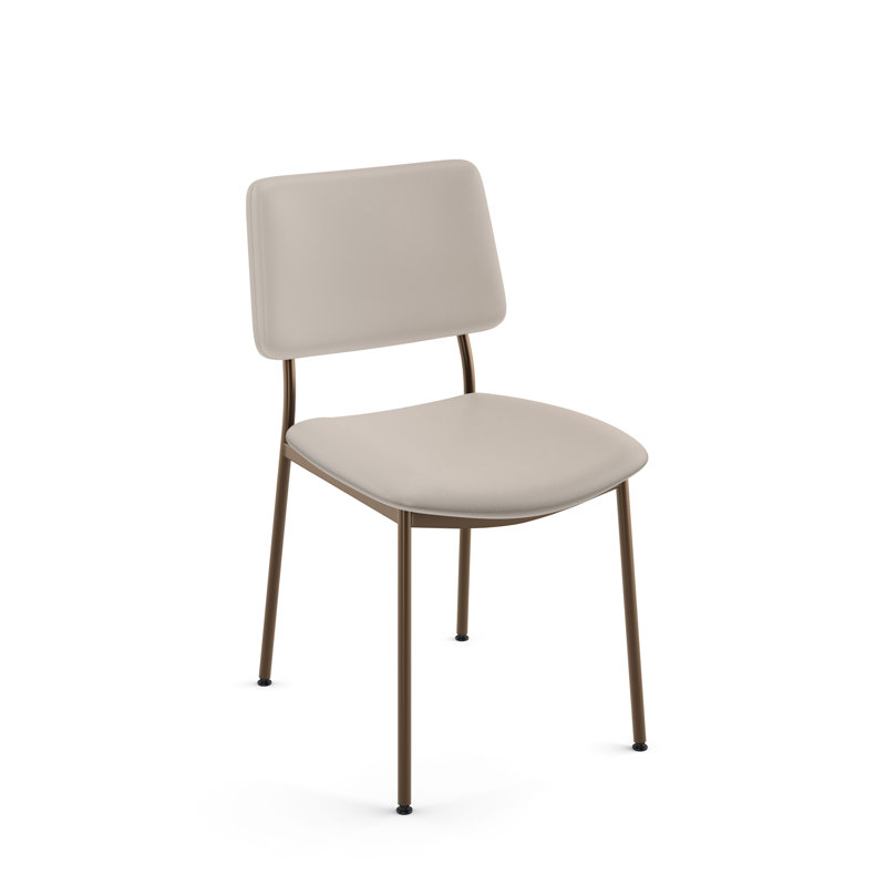 Chaise d'appoint Klaiss crème, Bronze, Crème