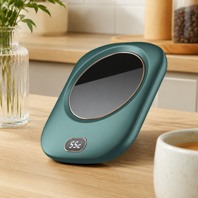 Chauffe-tasse USB sans fil avec contrôle de température à 3 niveaux en vert foncé