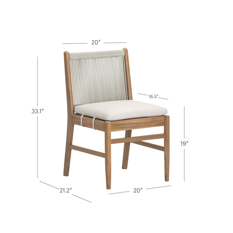 Bohemian Upholstered Bar Stool Patio Chair With Back, Solid Wood Legs & Cushions