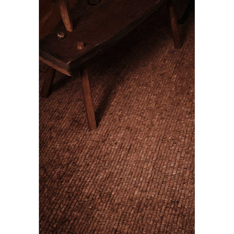 The Rug Company Ridge Area Rug, Rust, Rectangle 9' x 12'
