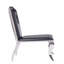 Ensemble de 2 chaises de salle à manger, cuir synthétique et chaise d'appoint en acier inoxydable