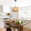 Hyuk 1 - Light Unique/Statement Pendant Rattan Boho 15.74'' Large Kitchen Island Wicker Chandelier Hand Woven Farmhouse Fixture for Dining Room Foyer Entryway Bedroom Hallway-1158283742-1158007850