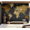 Papier peint carte du monde - Géographie moderne