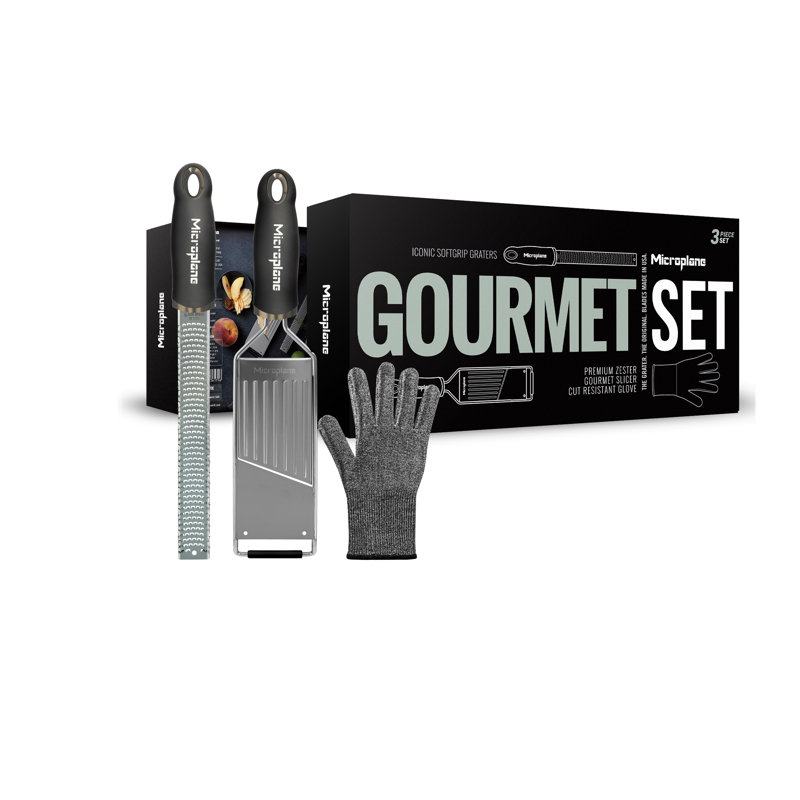Microplane - Piece Stainless Steel Stainless Steel Zester Set