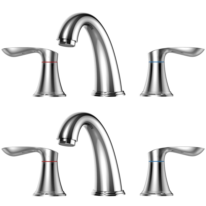 Widespread 2-handle Bathroom Faucet, Chrome