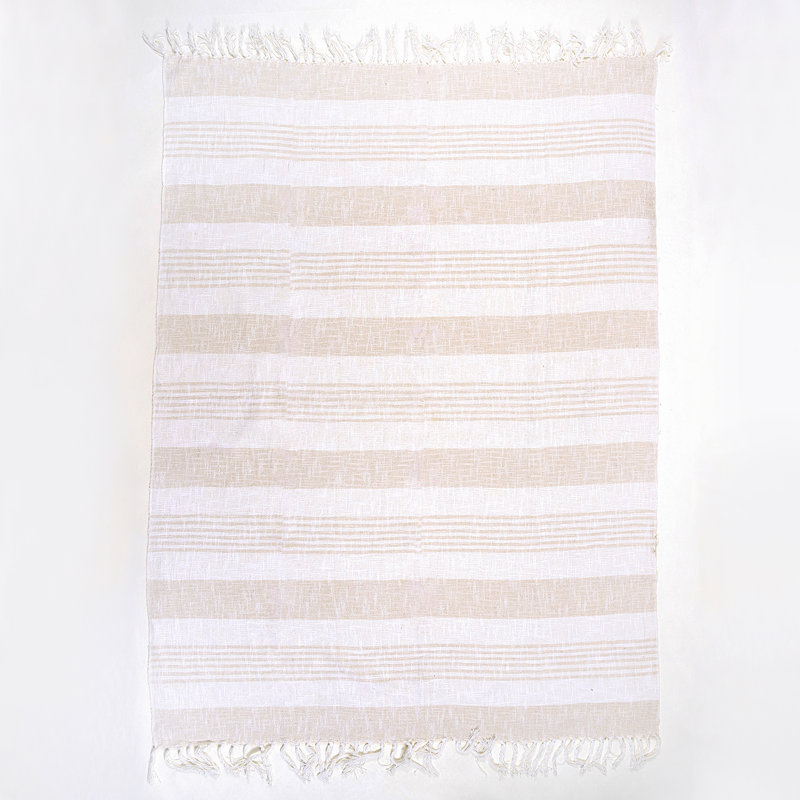  Jeté 50 po x 60 po , Beige
