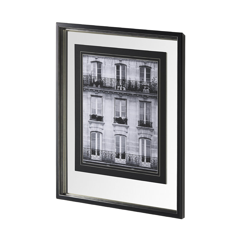 «Across the Street» par Laura Marshall, reproduction d'art encadrée sous verre, Across the Street II