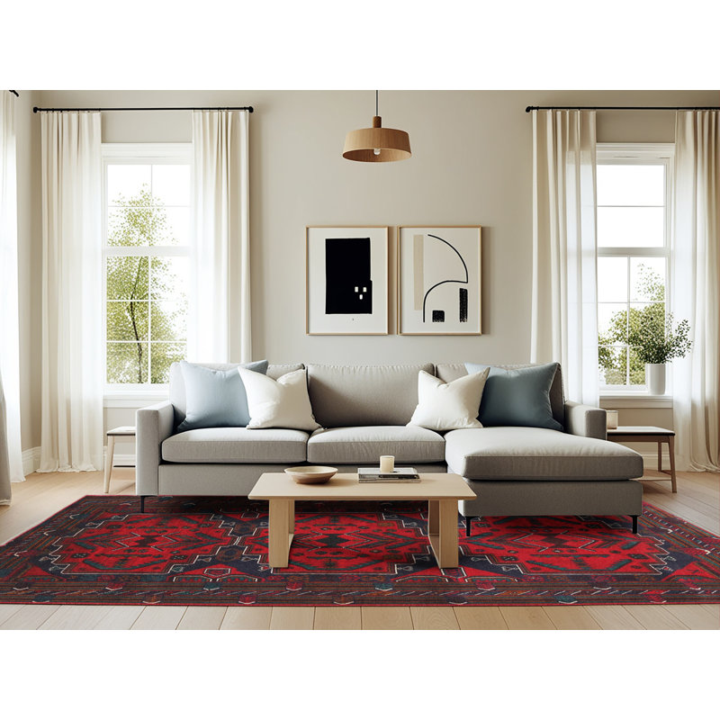 Southwestern Indoor Rug, Rectangle 6' x 9'