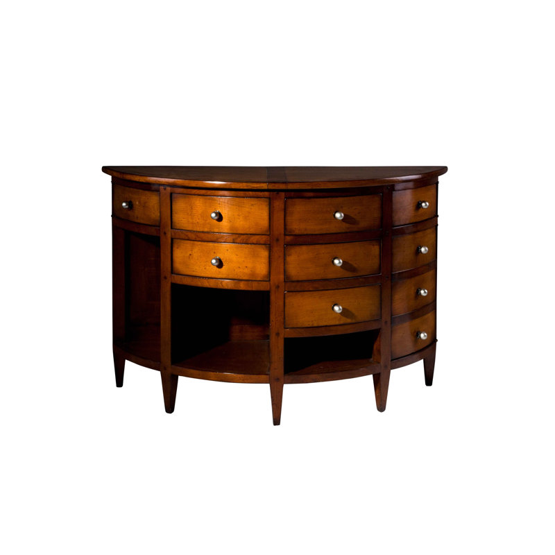 Demi Lune 47.2'' W Solid Wood Console Table