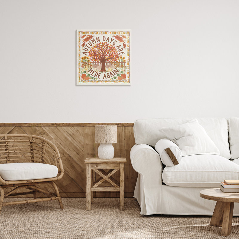 «Autumn Days Here Again», art mural sur toile par Laura Marshall, H 24 po x l 24 po