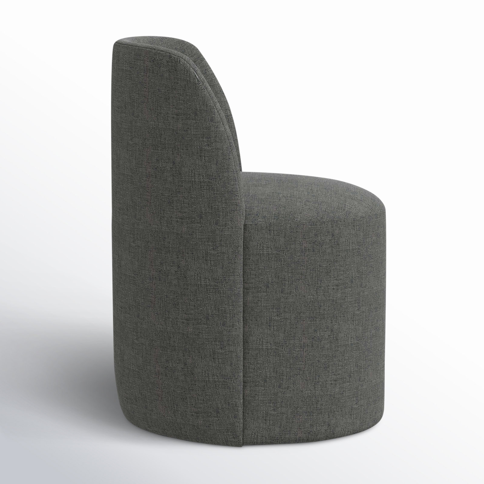 Begonia Dining Chair, Zuma Charcoal Textured Linen