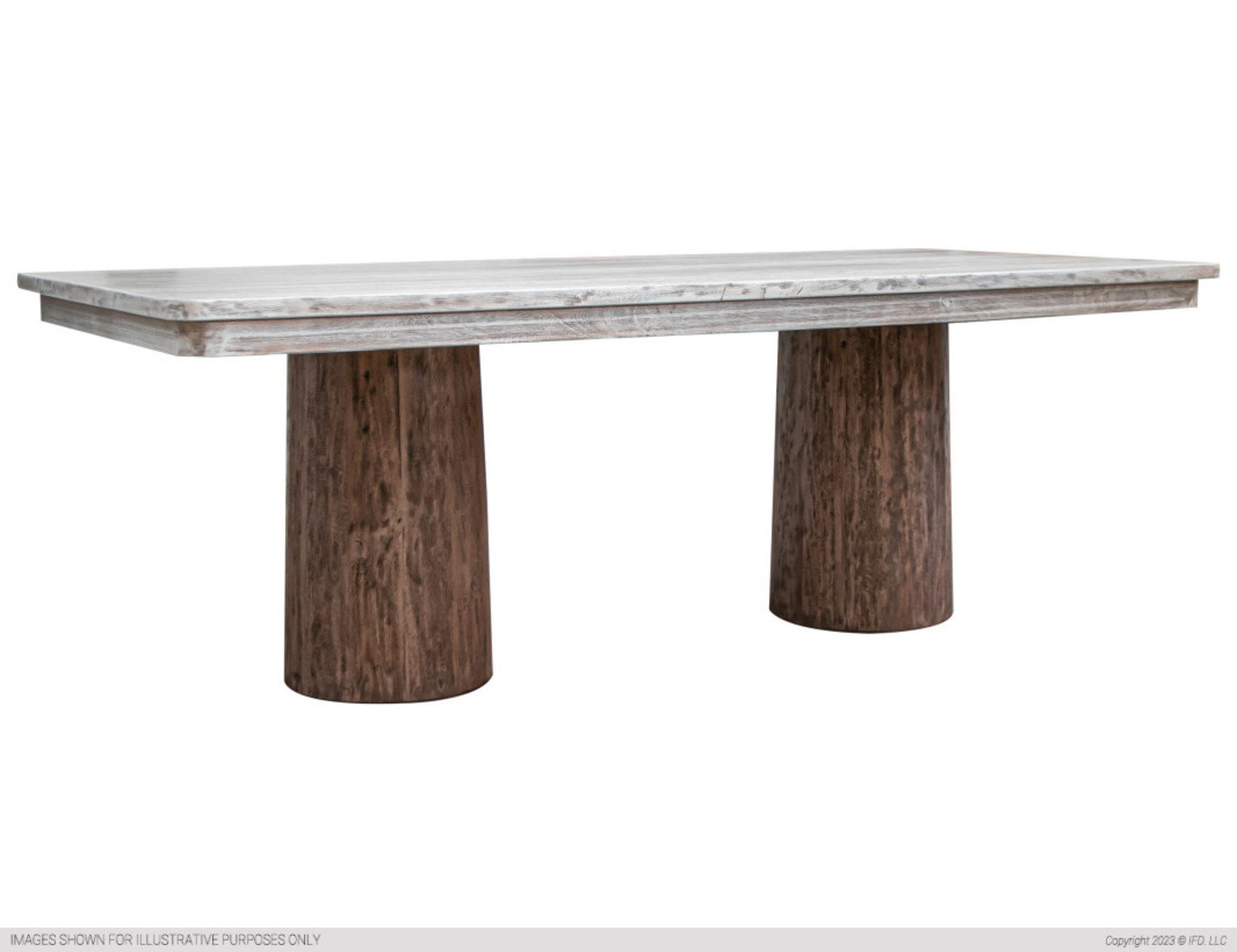 Ivy Bronx Dijanka 86.5" Solid Wood Dining Table | Wayfair