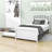 Twin Size Platform Bed with Trundle-541587307