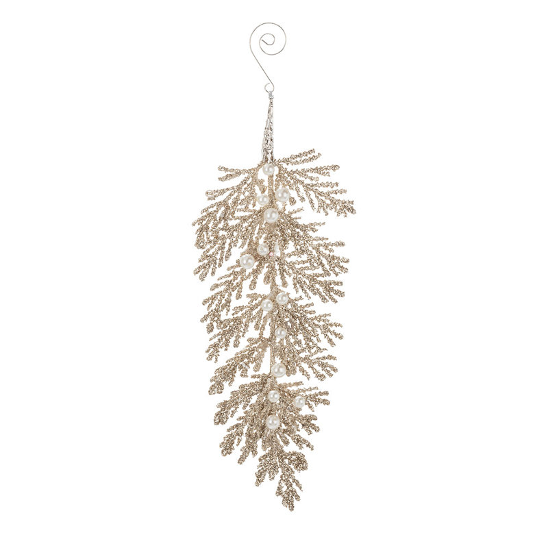 Ornement en forme de paillettes avec perle