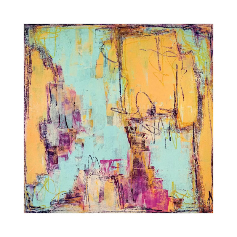 Express Yourself by Monika Mickute - Wrapped Canvas Painting, 30.48 cm H x 30.48 cm W