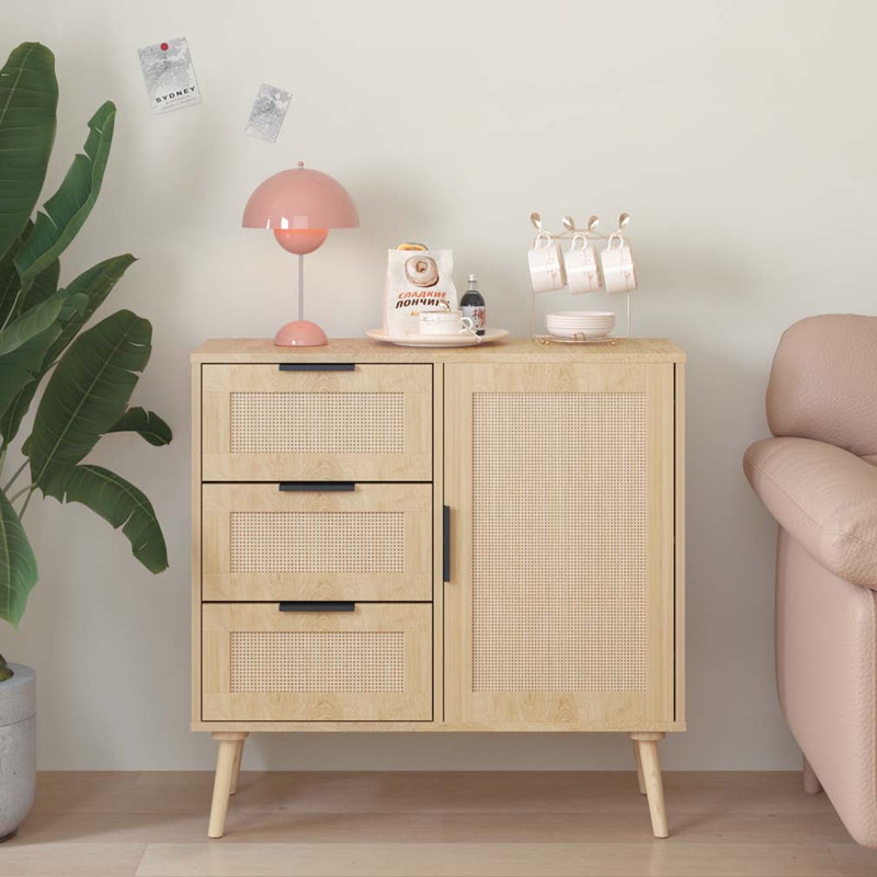 Commode en rotin