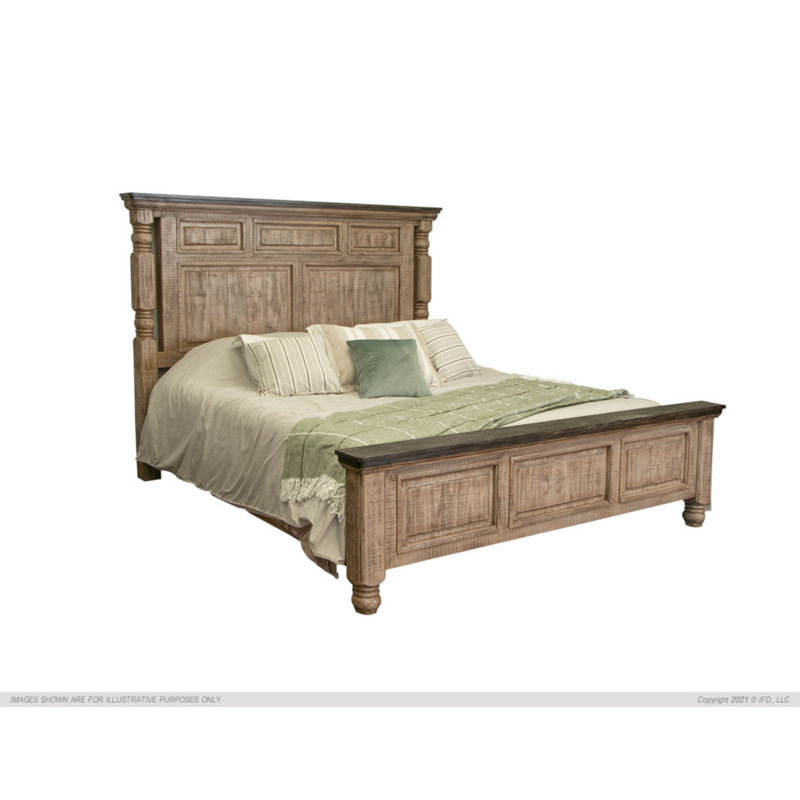 Lit standard en bois massif Andros, Grand