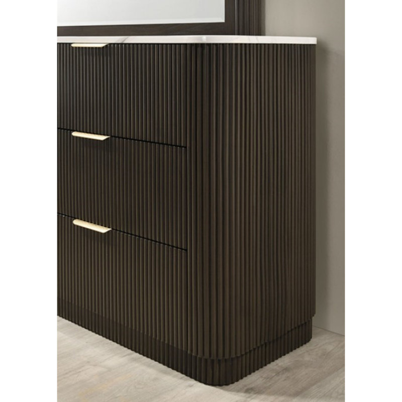 Commode 6 tiroirs avec miroir Willa