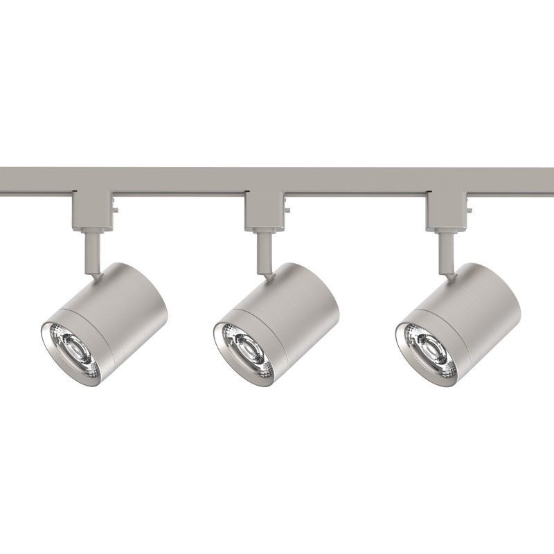 Tête de rail de charge à tension de ligne 16 W, Nickel brossé