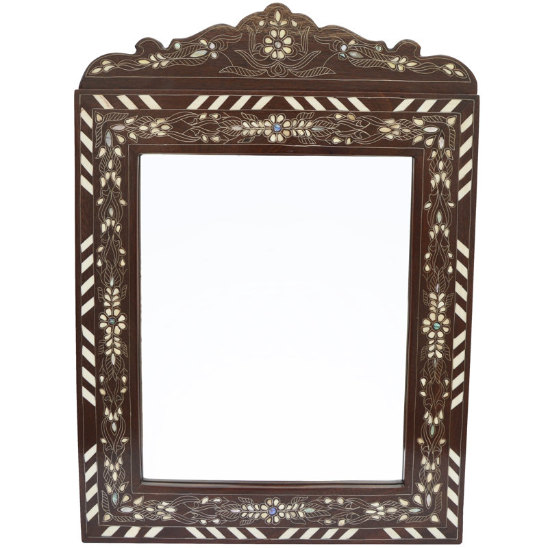 Syrian Arch Solid Wood Wall Mirror