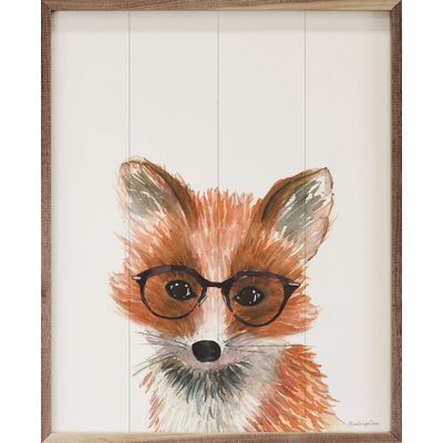Fox In Glasses By Mercedes Lopez Charro