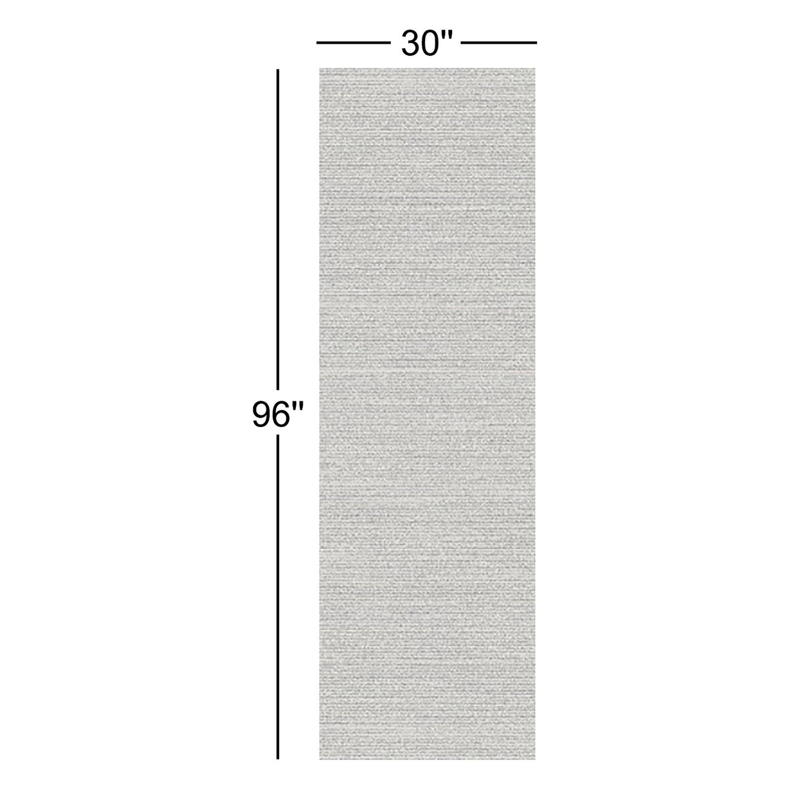 Lilah Light Gray Hand-Knotted Rug, Runner 2'6" x 8'