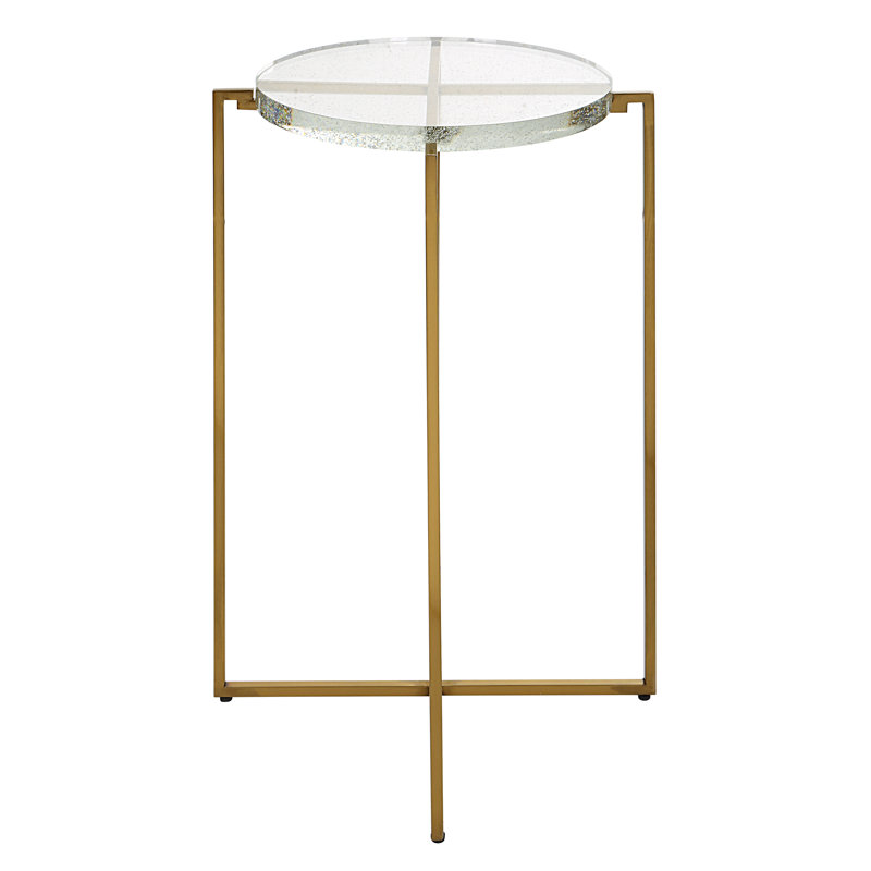 Glass Top End Table