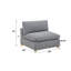 Ensemble modulaire 5 pièces en tissu Teddy Boucle-433806801
