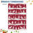 Rug, Christmas Rugs with Xmas Tree Reindeer Snowflake for Holiday Decor, Non Slip Low Pile Washable Rug for Kitchen, Entryway, Living Room, Bedroom, Red-1471360831