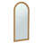 Arch Natural Raffia Designer Floor Mirror