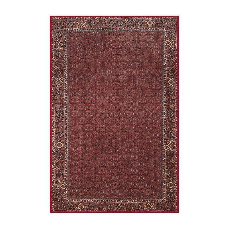 Tapis rouge/rose traditionnel Painuly, Rectangle 5 pi x 7 pi