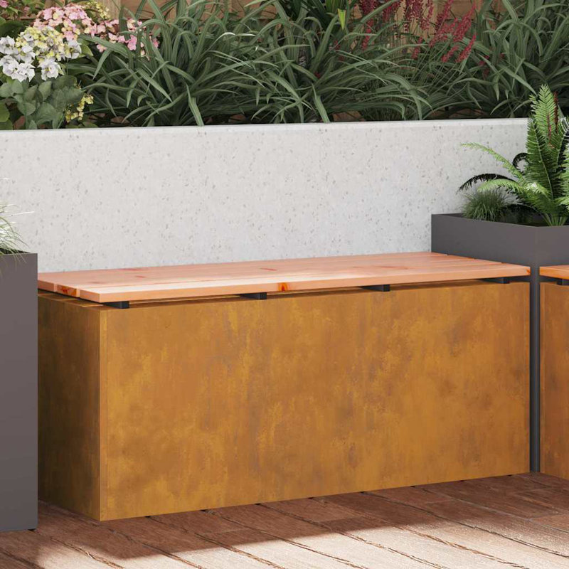 Outdoor Bench, 43cm H x 100cm W x 40cm D