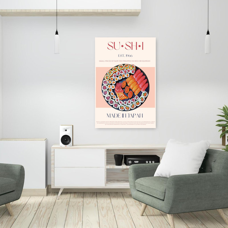 Art contemporain poisson contemporain, H 36 po x l 24 po