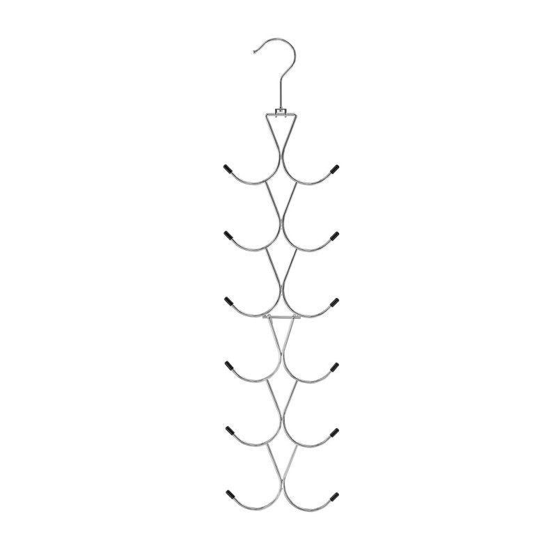 Porte-foulards avec crochet pivotant à 360°, organisateur de placard pliable pour foulards, ceintures, sacs à main, casquettes de baseball