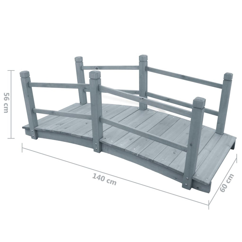 Pont de jardin Adrushan, Gris