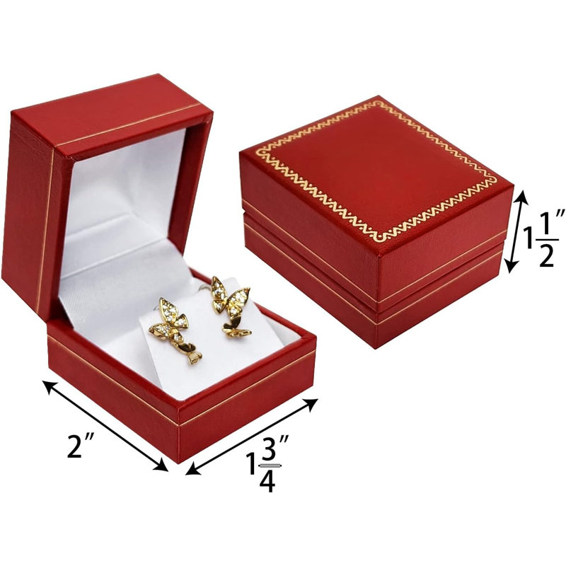 Torriyah Earring Box, Red