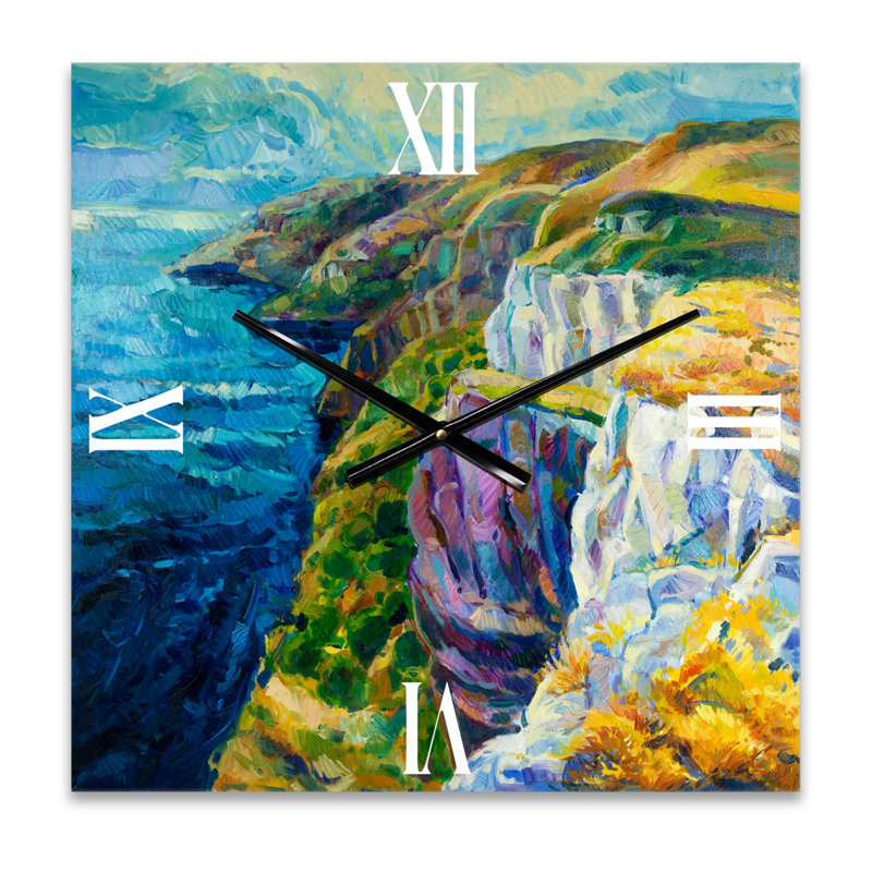 Horloge murale Cliff by the Ocean II, Petit