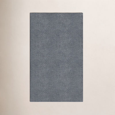 Teal Chevron Hand-Woven Jute Rug