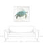 Tortue de mer turquoise - reproduction sur toile-24799599-24799605