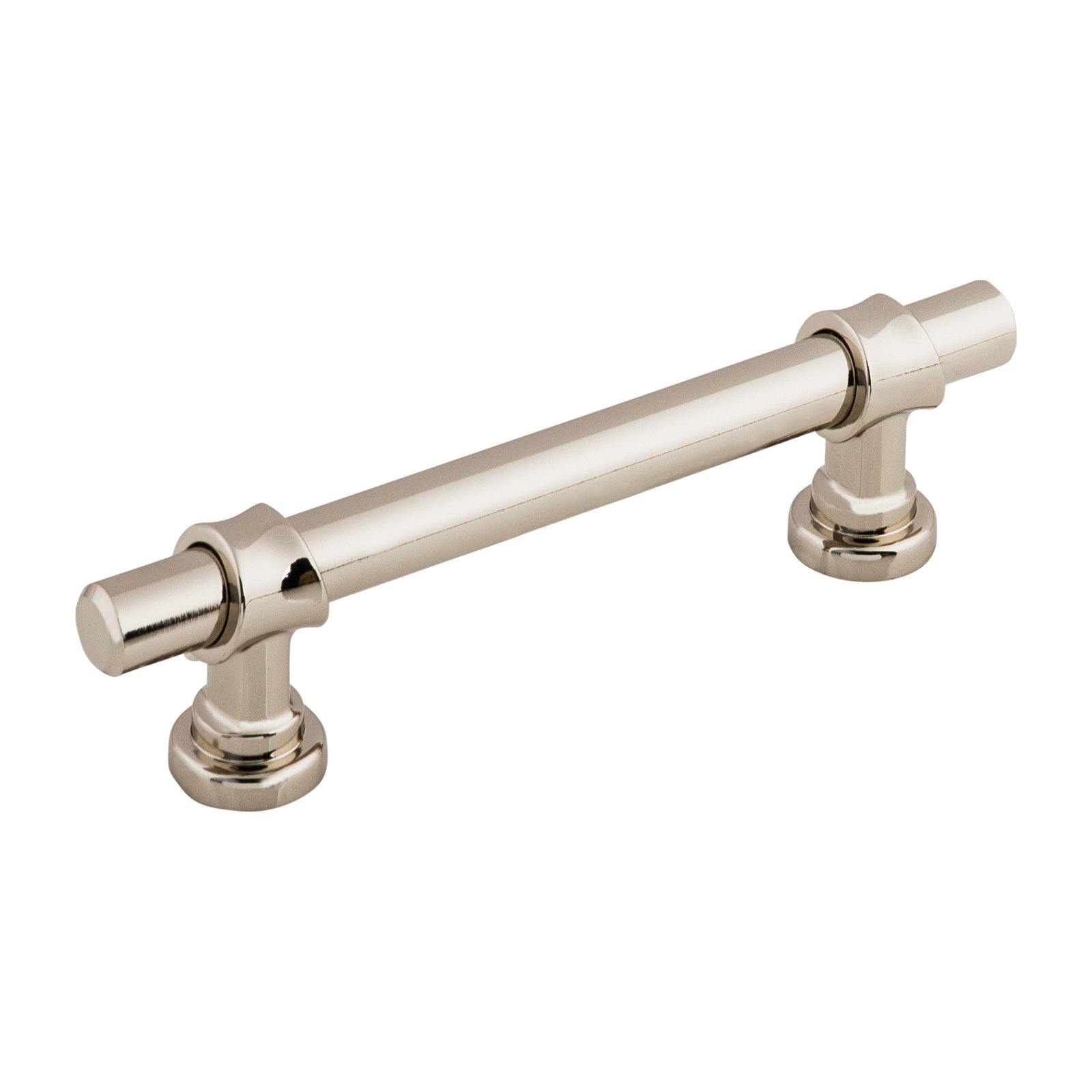 Bit 4" Bar Cabinet Pull, Polished Nickel