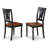 9 Piece Dining Set Includes a Rectangle Dining Room Table with Butterfly Leaf and 8 Wood Seat Chairs, Black & Cherry-1184615864-1178877122