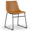 Chaise d'appoint rembourrée à dossier solide-262492986