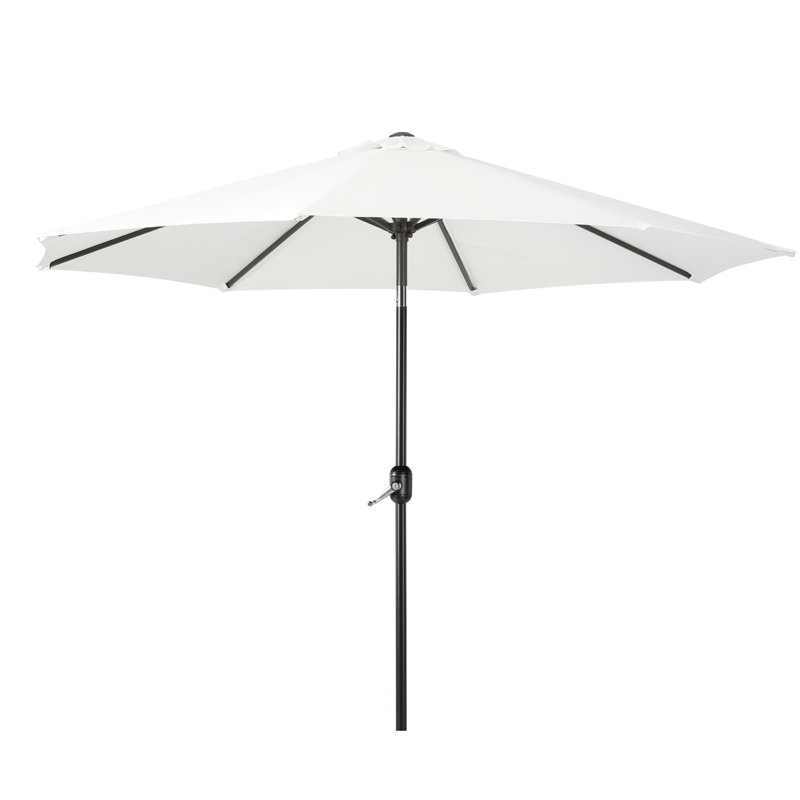 Parasol de marché 9 pi Pierpoint, Parasol blanc Performance