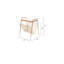 Keep It Tidy Marble Top End Table