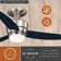 Pelham 44'' Ceiling Fan with LED Lights