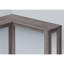 Console étroite grise - Meuble d'appoint contemporain pour salon ou chambre avec piétement en stratifié - Conception d'appartement