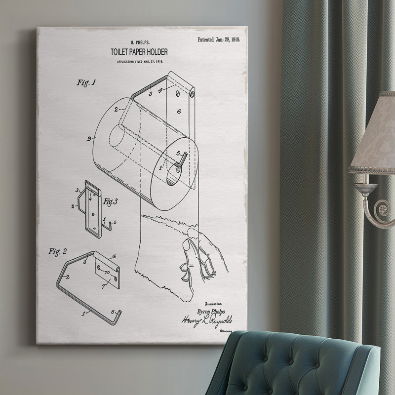 Toile de papier hygiénique de qualité supérieure brevetée - brevet II, H 18 po x l 12 po x P 1 po