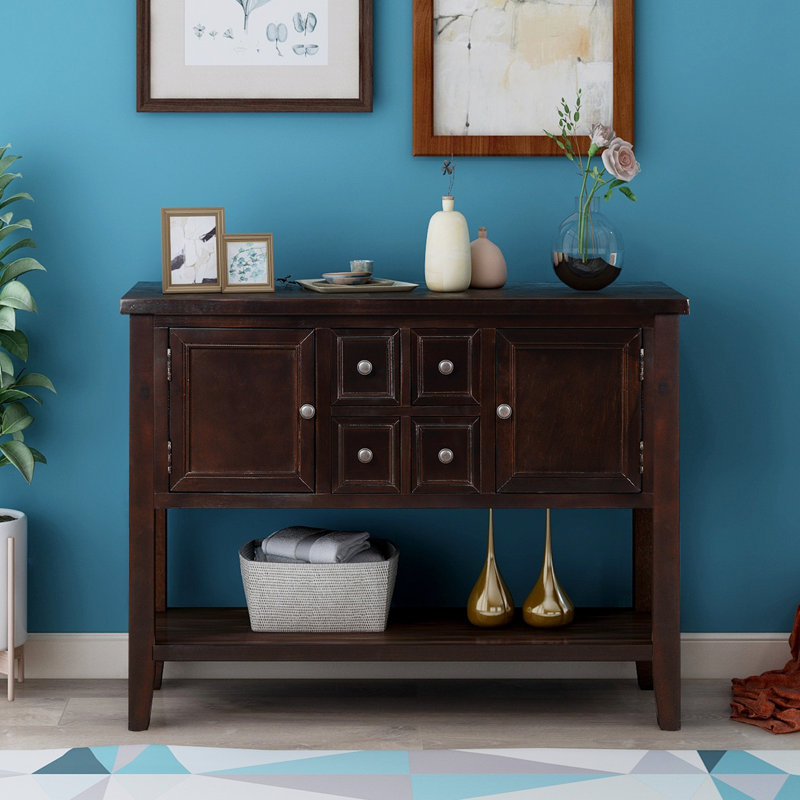 Console buffet Cathalina Cambridge Series avec tablette inférieure, Espresso